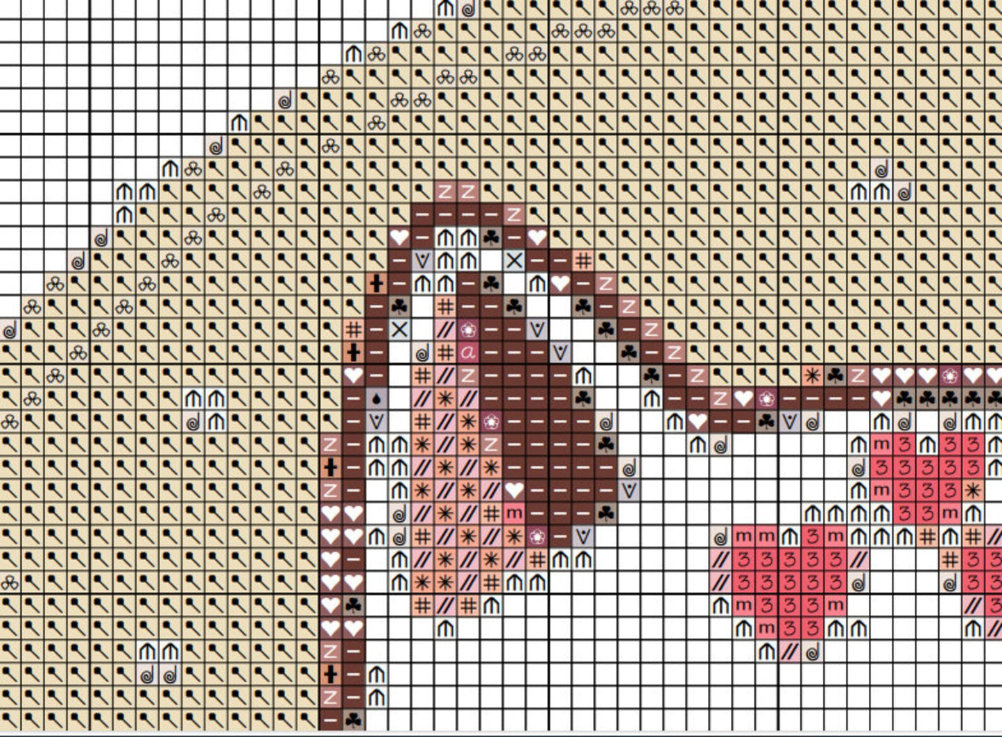 Lucky Cat Cross Stitch Pattern , Watercolor X Stitch Chart , Instant Download , Pdf
