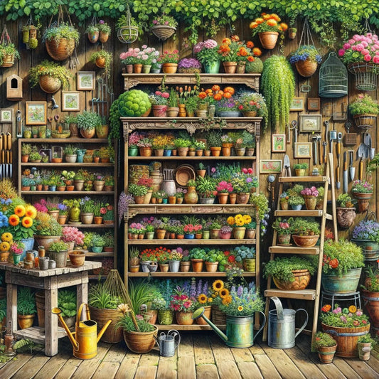 Cross Stitch Pattern Love for Gardening Full Coverage