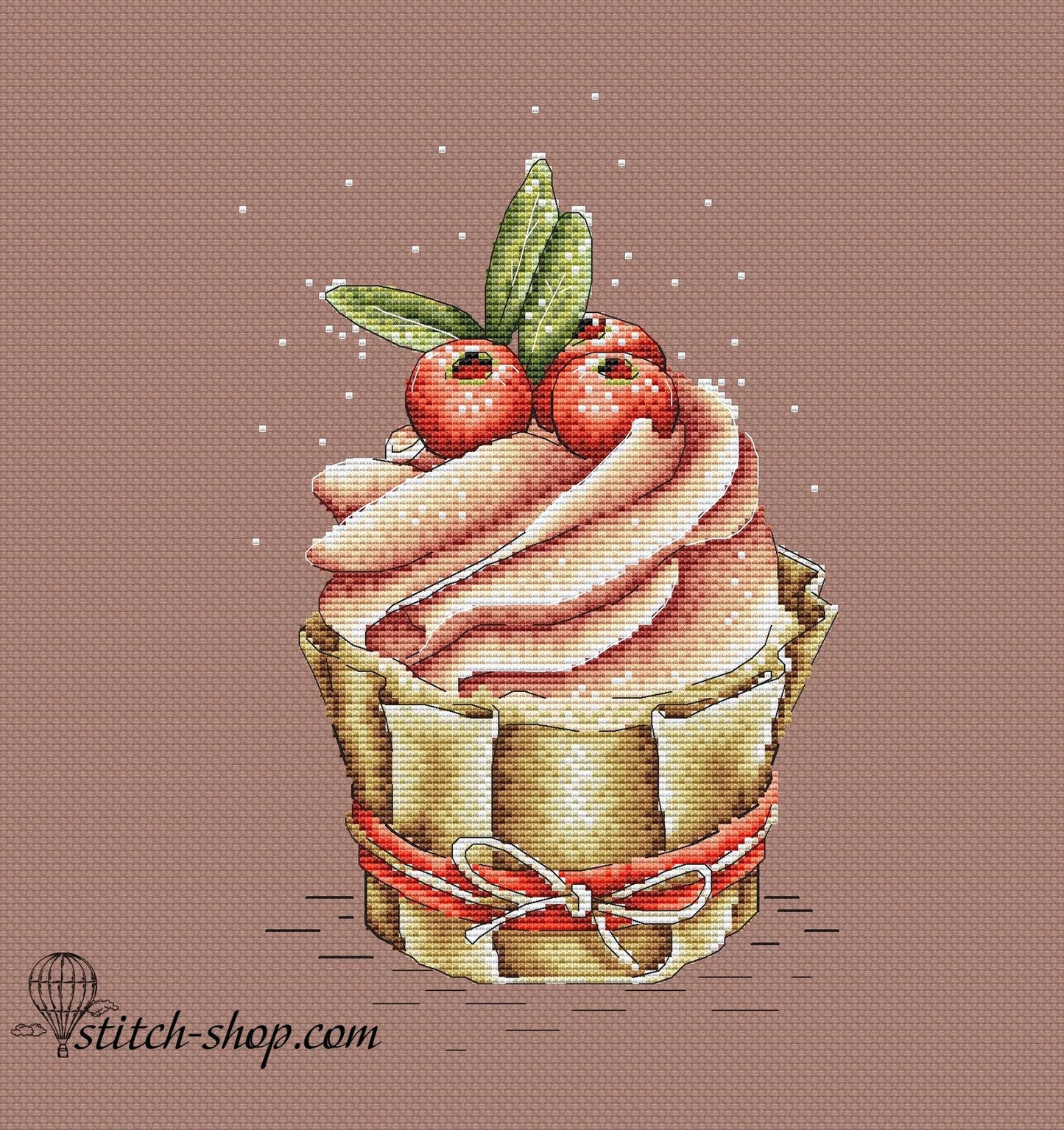 Cross-stitch scheme cake Embroidery pattern PDF