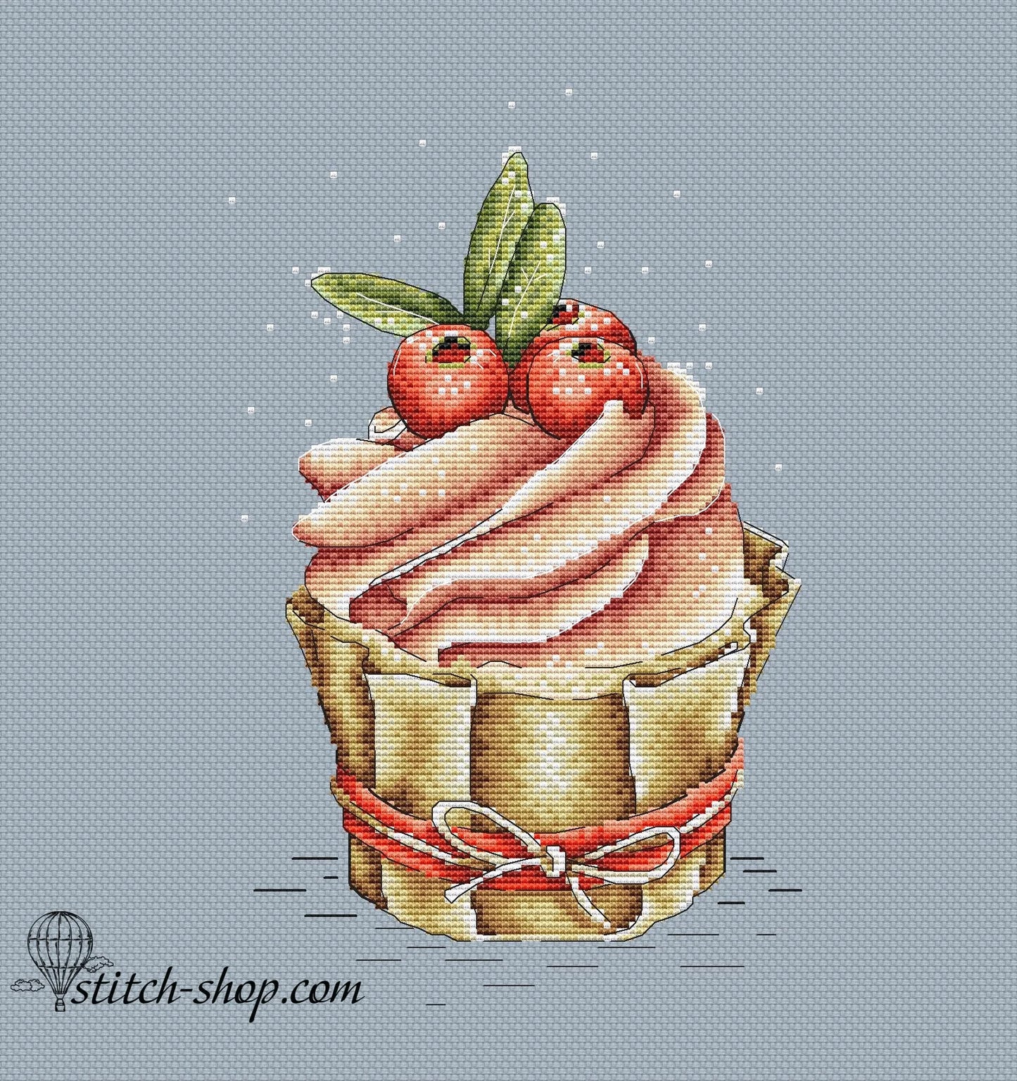 Cross-stitch scheme cake Embroidery pattern PDF