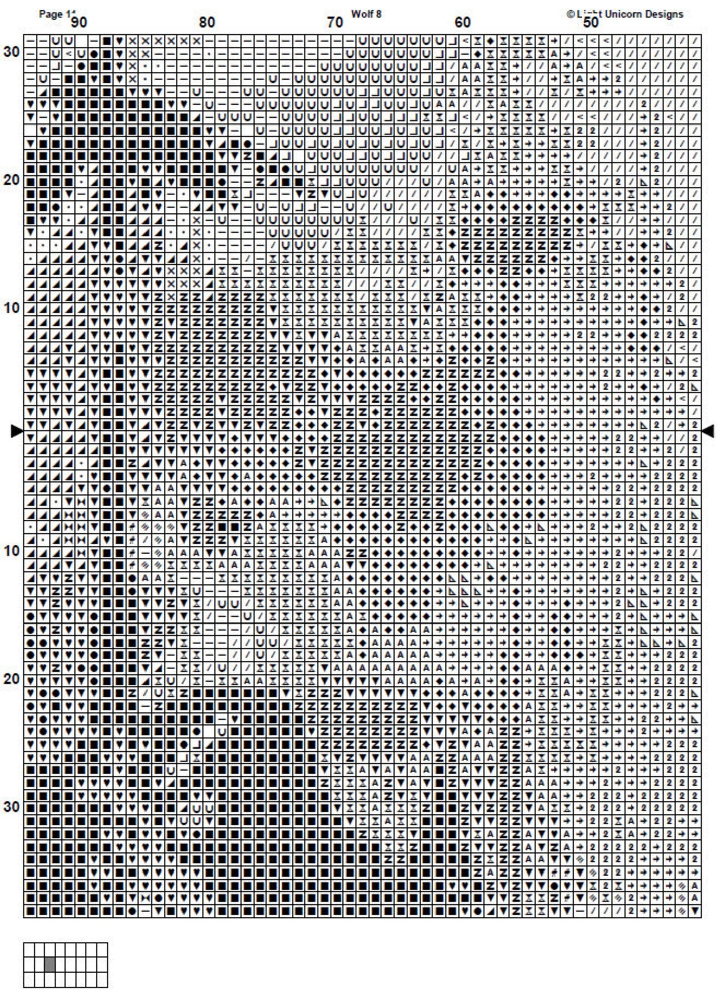 Wolf Cross Stitch Pattern 8 Instant PDF Download - Wolf Watercolor Cross Stitch Pattern - Animal Cross Stitch Pattern