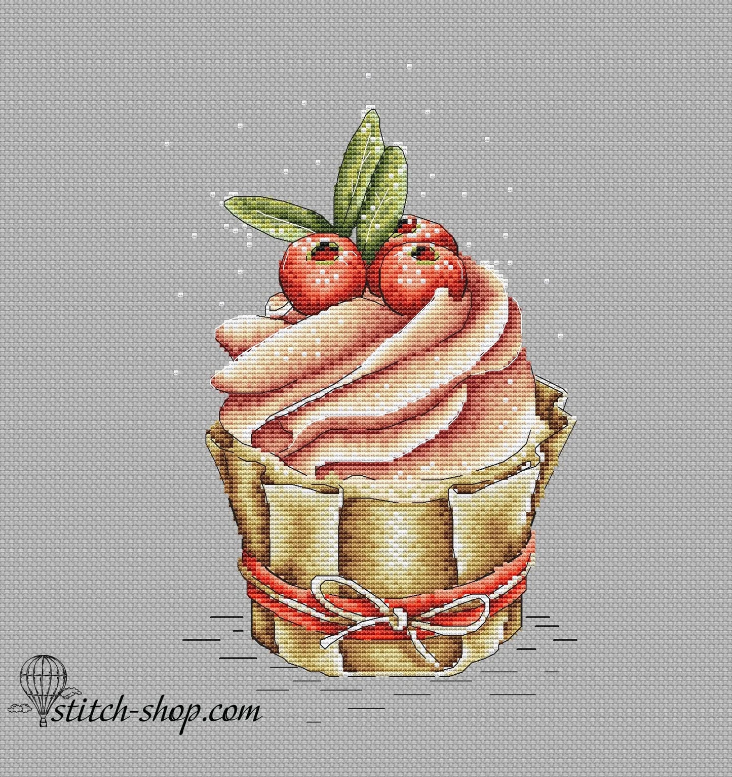 Cross-stitch scheme cake Embroidery pattern PDF
