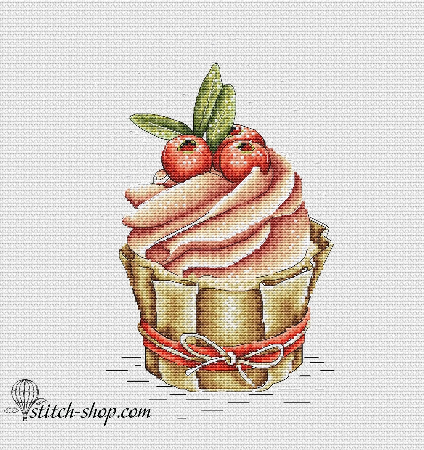 Cross-stitch scheme cake Embroidery pattern PDF