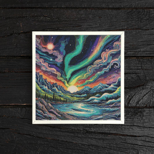 Northern Lights Sky Cross Stitch Pattern - PDF Download
