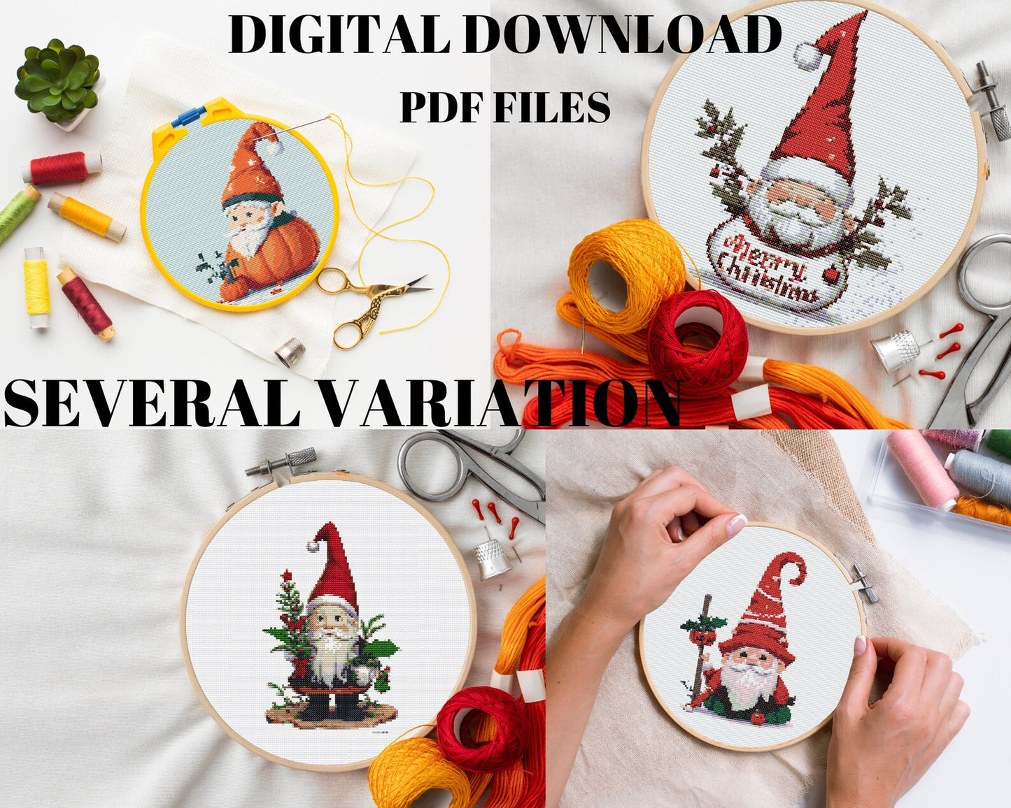 Christmas Animal Cross Stitch | Mouse Cross Stitch | Christmas Embroidery Pattern | Instant Download Pdf