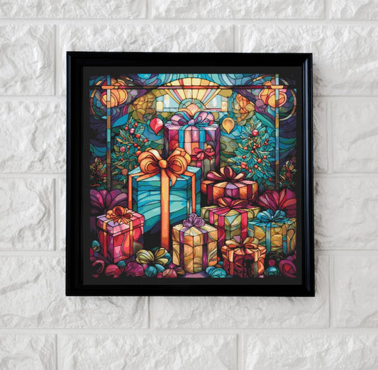 Christmas gifts cross stitch pattern full coverage PDF