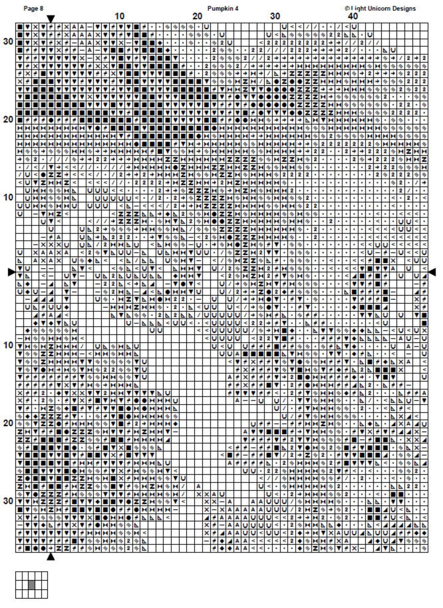Pumpkin Cross Stitch Pattern 4 Instant PDF Download - Autumn Watercolor Cross Stitch Pattern - Halloween Cross Stitch Pattern