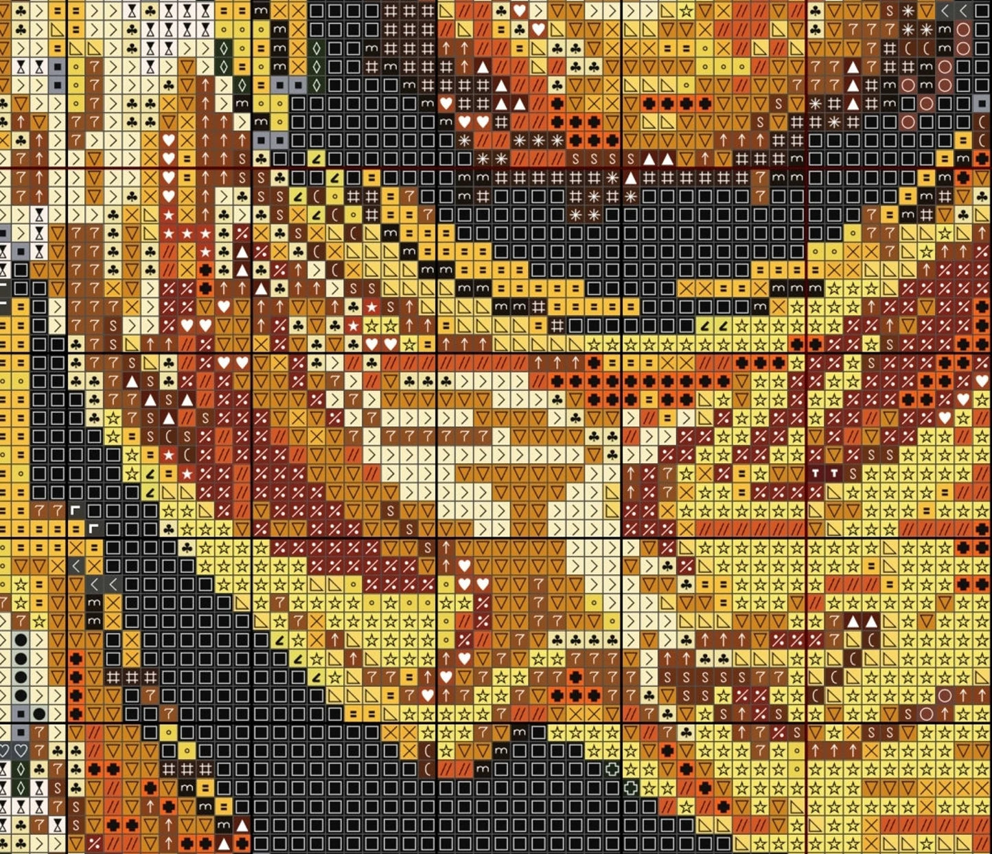 Pumpkin Halloween Cross Stitch Sewing Modern Embroidery Pattern Funny Snarky Cute Beginner Van Gogh Edvard Monk Kitten jack-o-lantern