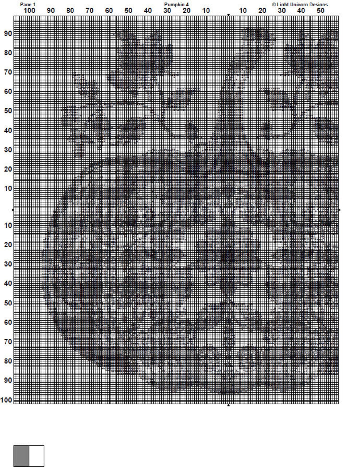 Pumpkin Cross Stitch Pattern 4 Instant PDF Download - Autumn Watercolor Cross Stitch Pattern - Halloween Cross Stitch Pattern