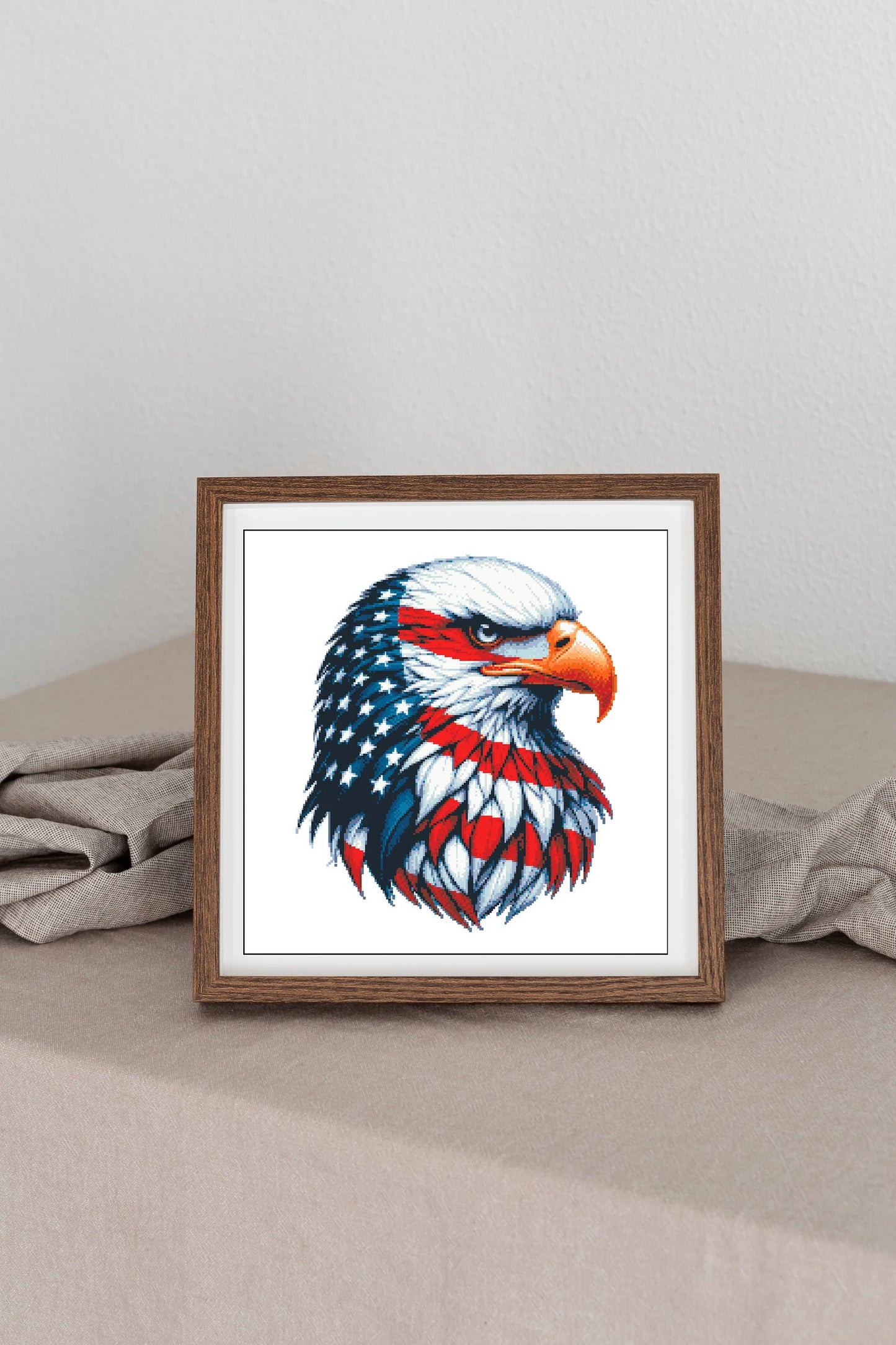 American Flag Cross Stitch Pattern,American Eagle,Independence Day,USA Patriotic,Pattern Keeper,xstitch,Pdf,Instant Download