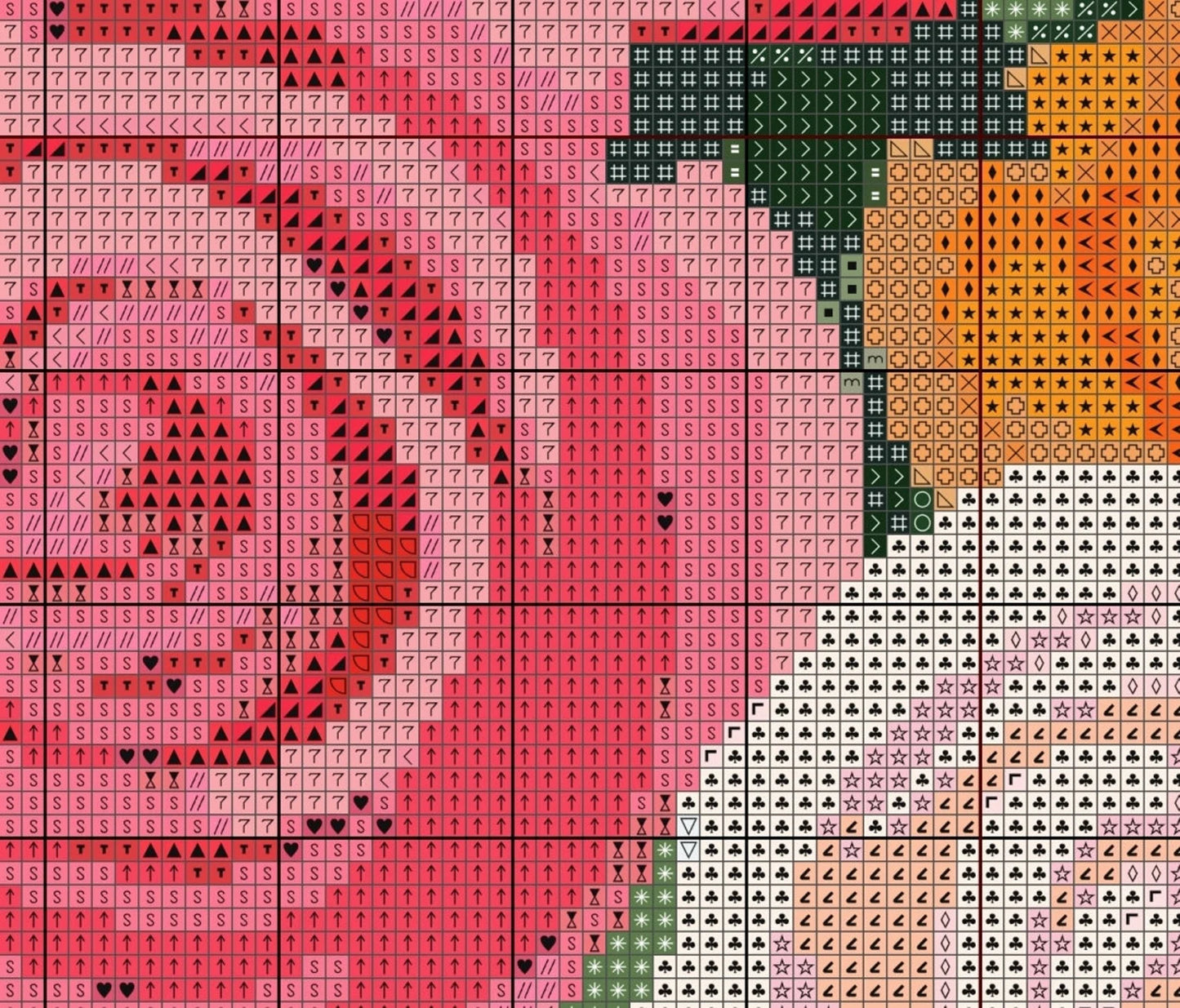 Bouquet of Flowers Cross Stitch Sewing Modern Embroidery Pattern DMC Bunch of Flowers Floral Wedding Artwork Gift Roses Wedding Anniversary