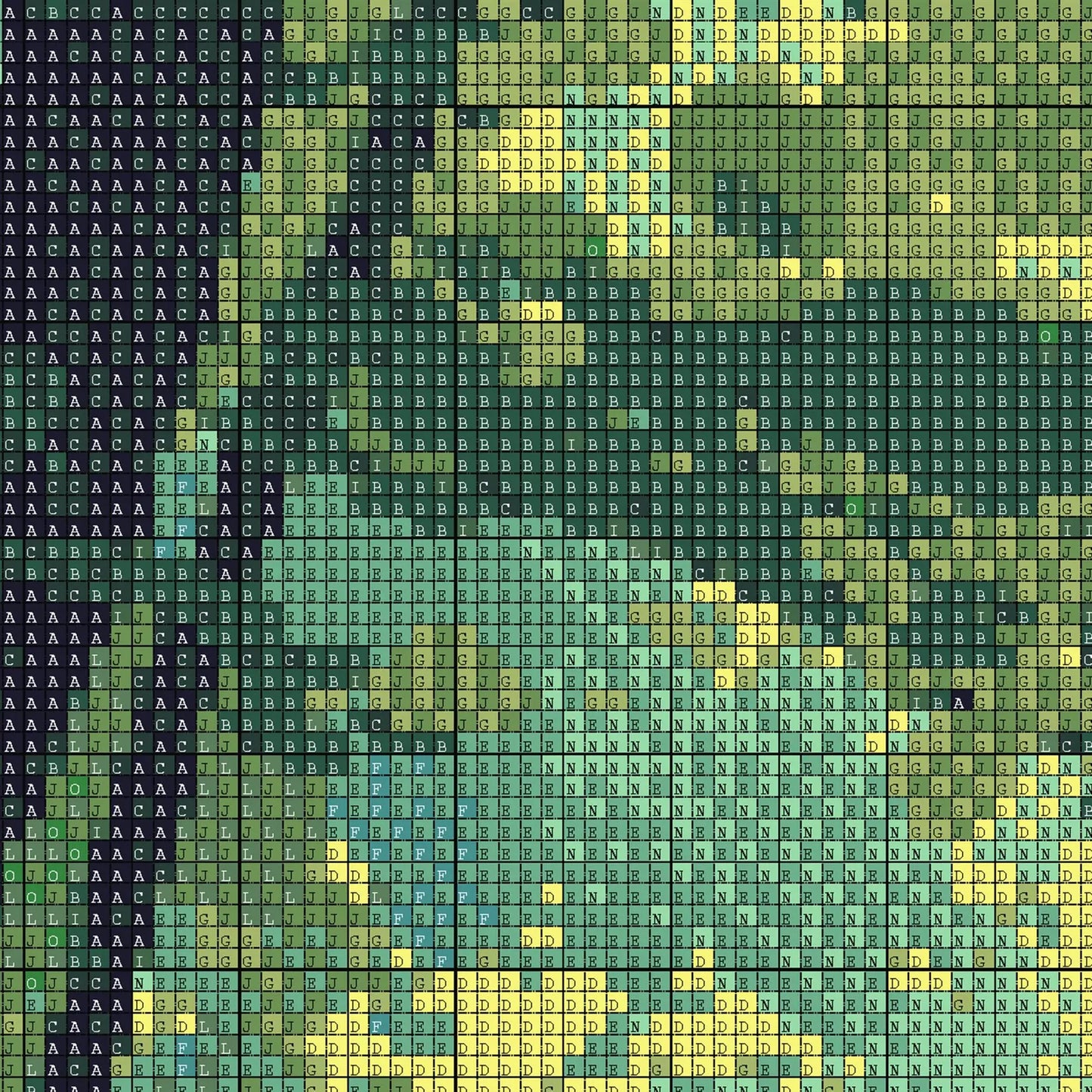 Forest Pond Cross Stitch Pattern | Landscape Cross Stitch Chart Download | Nature Cross Stitch Patterns | Large Counted Cross Stitch PDF