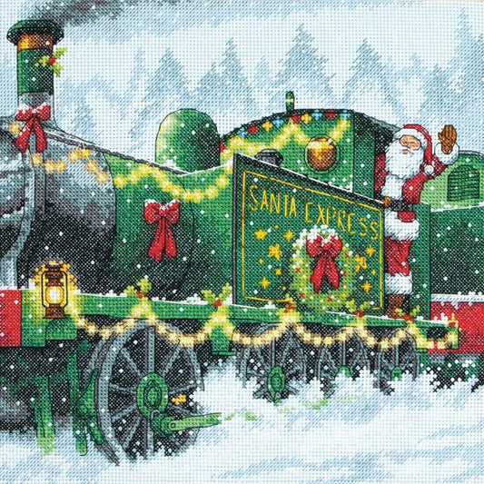 Santa Express Cross Stitch Pattern