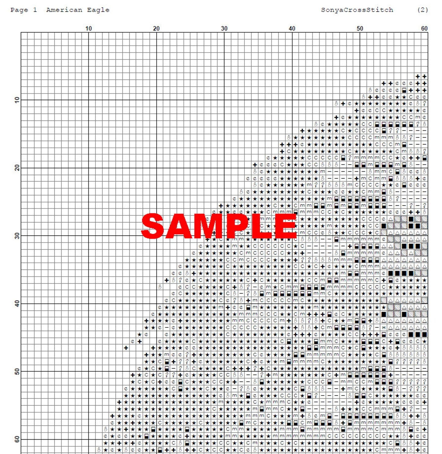 American Flag Cross Stitch Pattern,American Eagle,Independence Day,USA Patriotic,Pattern Keeper,xstitch,Pdf,Instant Download