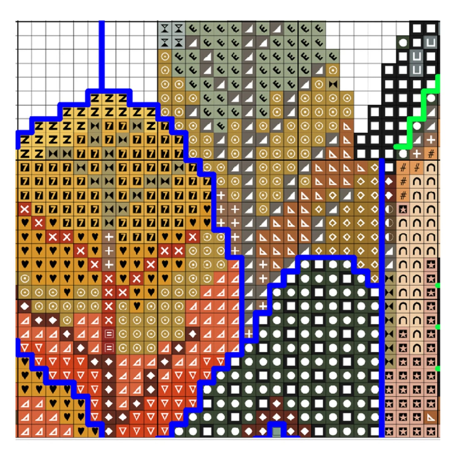 Cross stitch pattern Autumn town, Fairytale town for cross stitch, Autumn house for cross stitch, Vintage cross stitch, Digital PDF 474