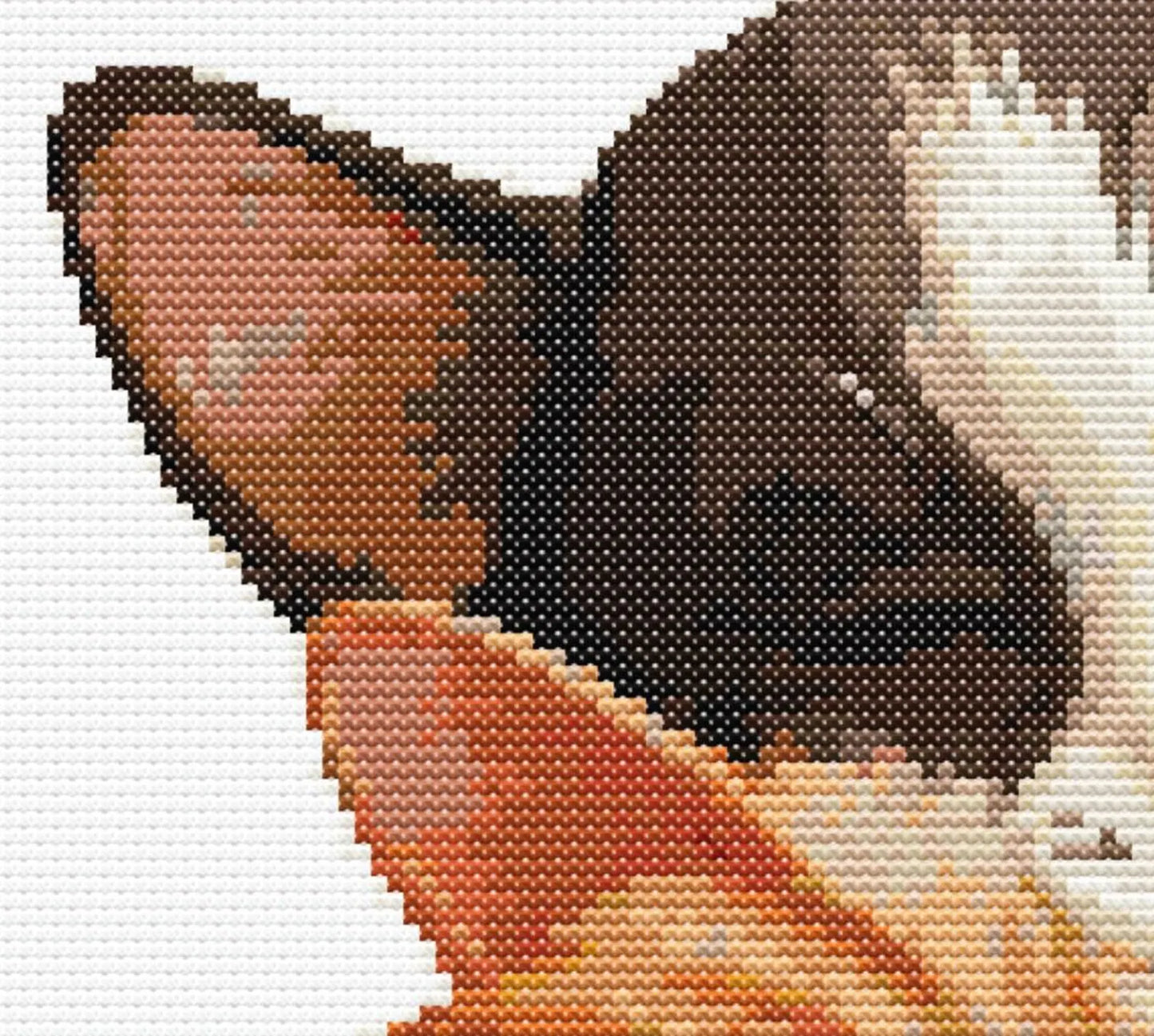 Cats Cuddling Cross Stitch Sewing Modern Embroidery Pattern Instant DMC Download Funny Snarky Cute Van Gogh Kitten Ying Yang Ginger Black