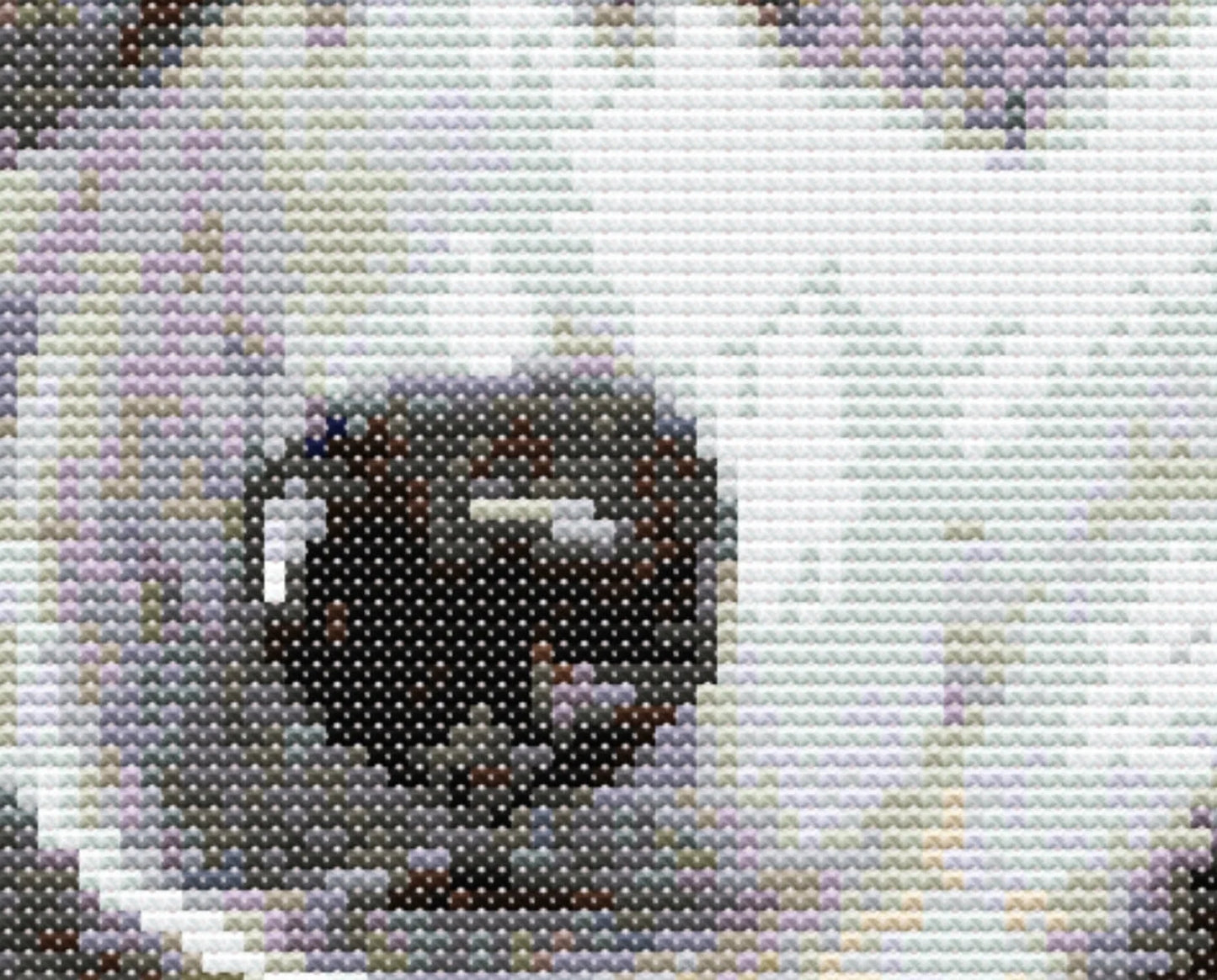 Husky Puppy Dog Cross Stitch Pattern Sewing Embroidery DMC Wildlife Africa Animal Nursery Artwork Scandi Doggo Minimal Dog Pet Gift