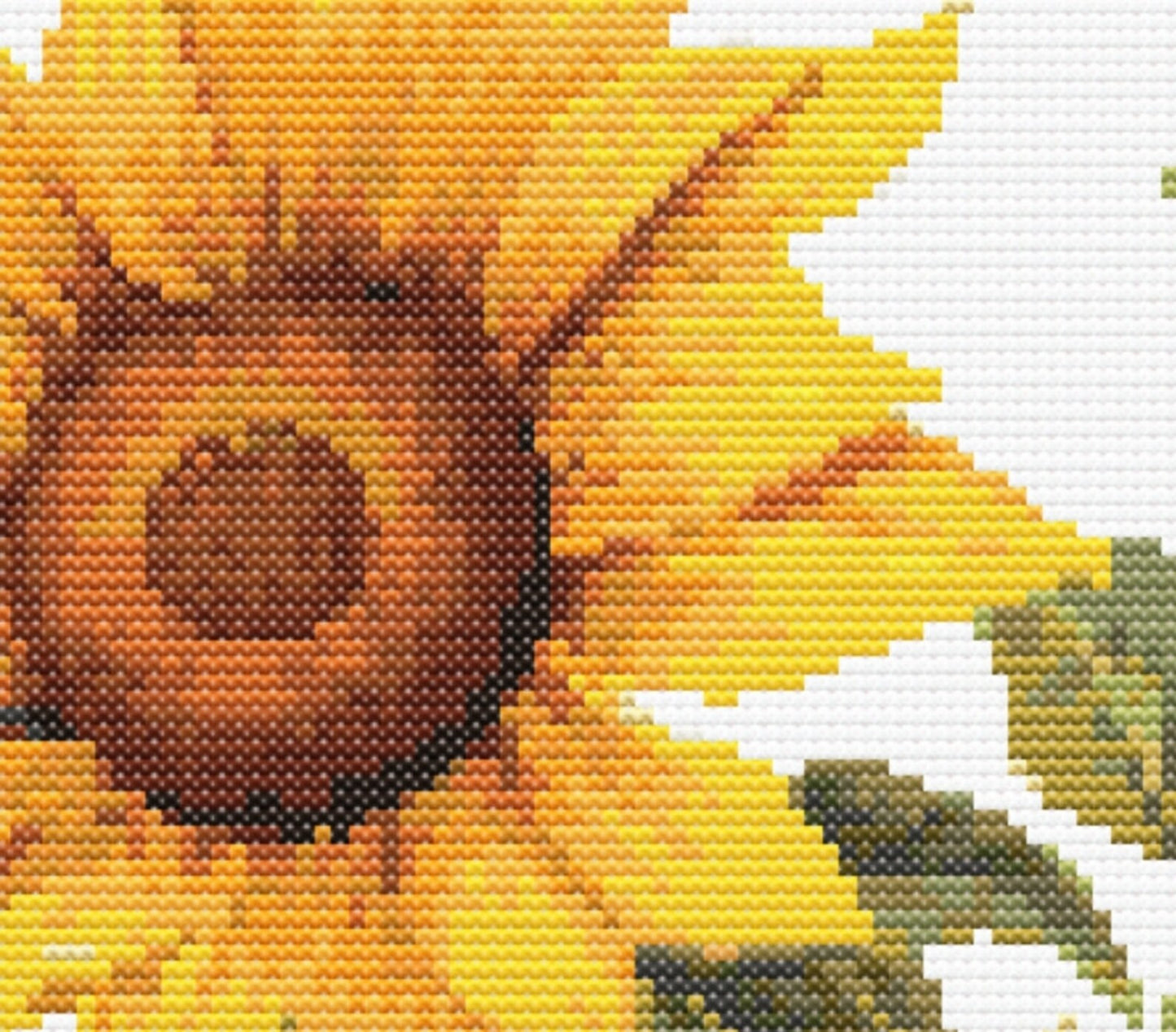 Sunflower Wildflowers Botanical Cross Stitch Sewing Modern Embroidery Pattern Instant DMC Download Bunch of Flowers Beginner