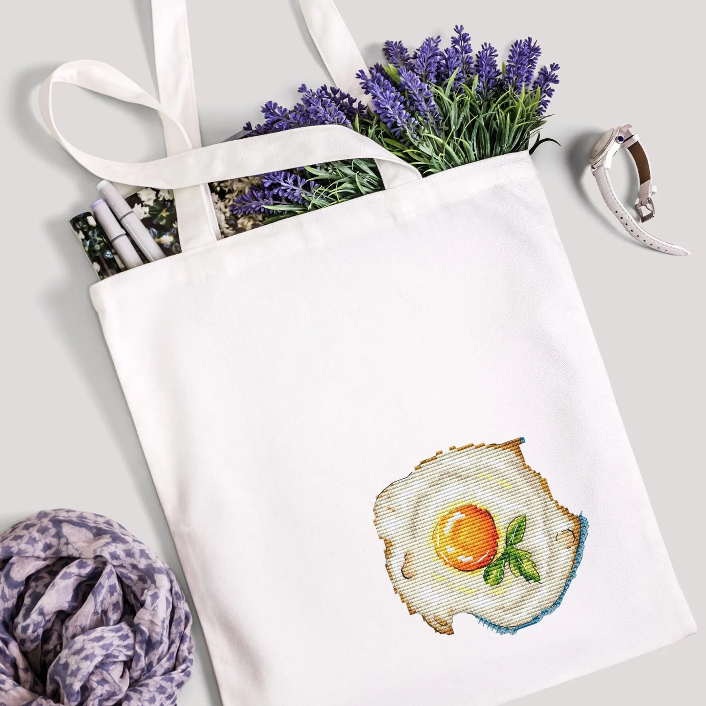 Fried eggs - Cross Stitch Pattern (Digital Format - PDF)