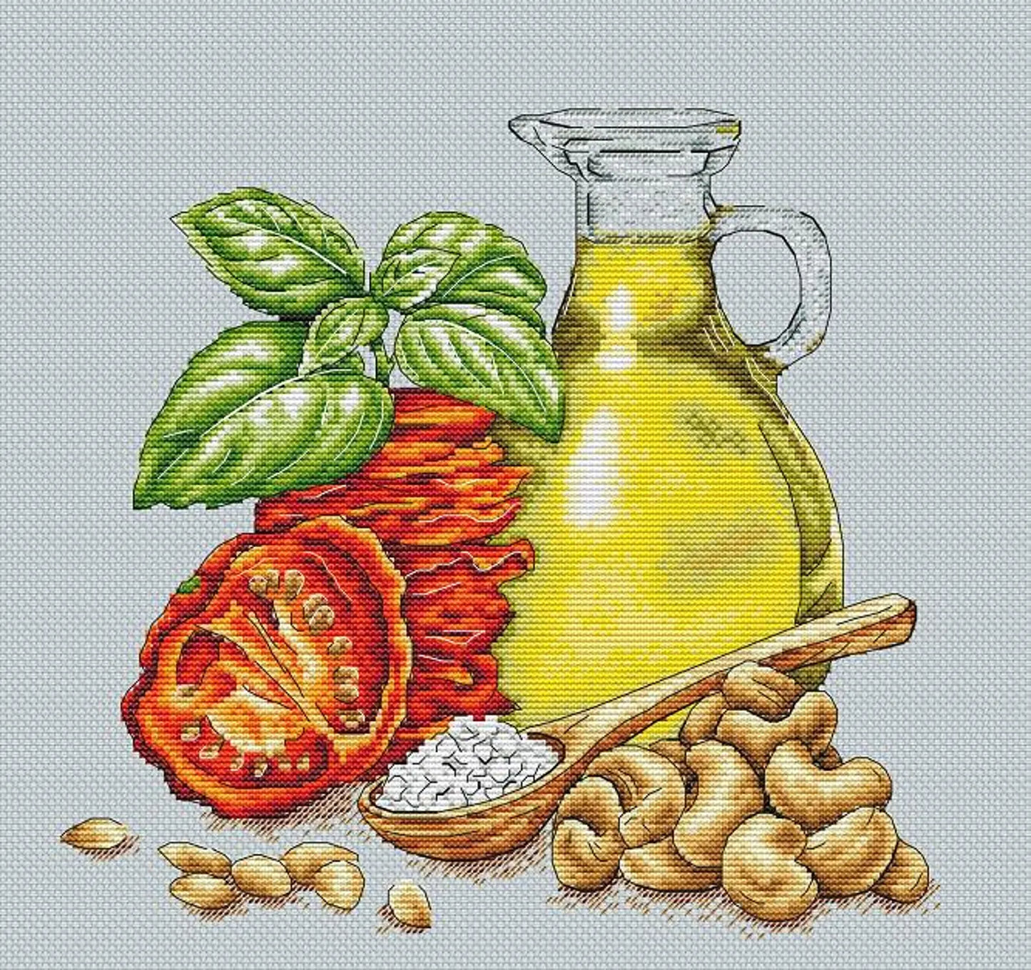 Cross Stitch Pattern "The scent of Italy" DMC Cross Stitch Chart Needlepoint Pattern Embroidery Chart Printable PDF Instant Download