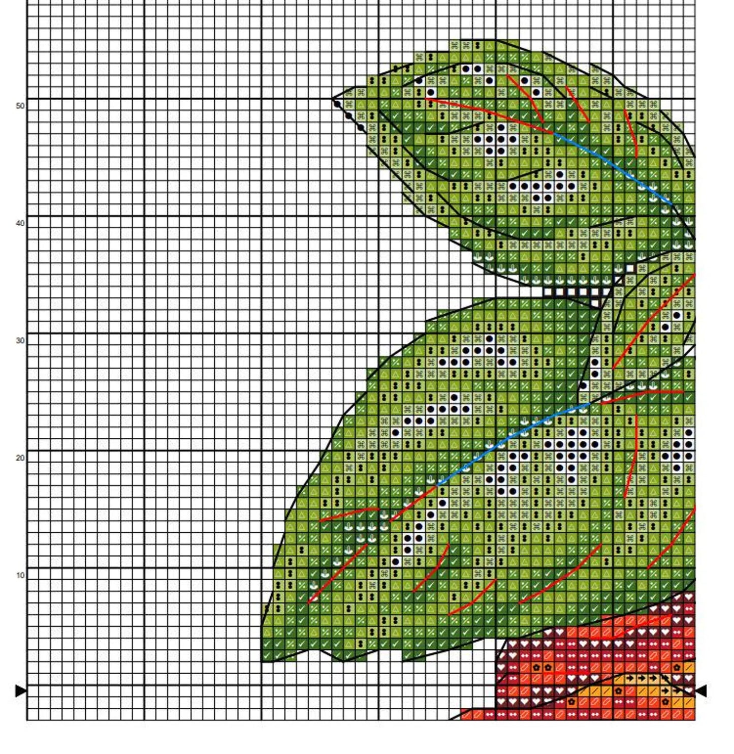 Cross Stitch Pattern "The scent of Italy" DMC Cross Stitch Chart Needlepoint Pattern Embroidery Chart Printable PDF Instant Download