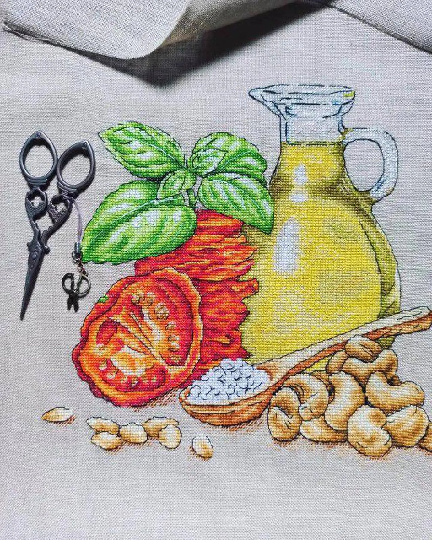 Cross Stitch Pattern "The scent of Italy" DMC Cross Stitch Chart Needlepoint Pattern Embroidery Chart Printable PDF Instant Download