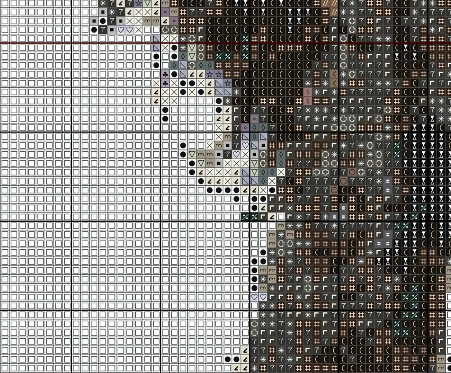 Cockerpoo B Dog Cross Stitch Pattern Sewing Embroidery DMC Wildlife Africa Australia Nursery Artwork Scandi Doggo Minimal Dog Pet Gift