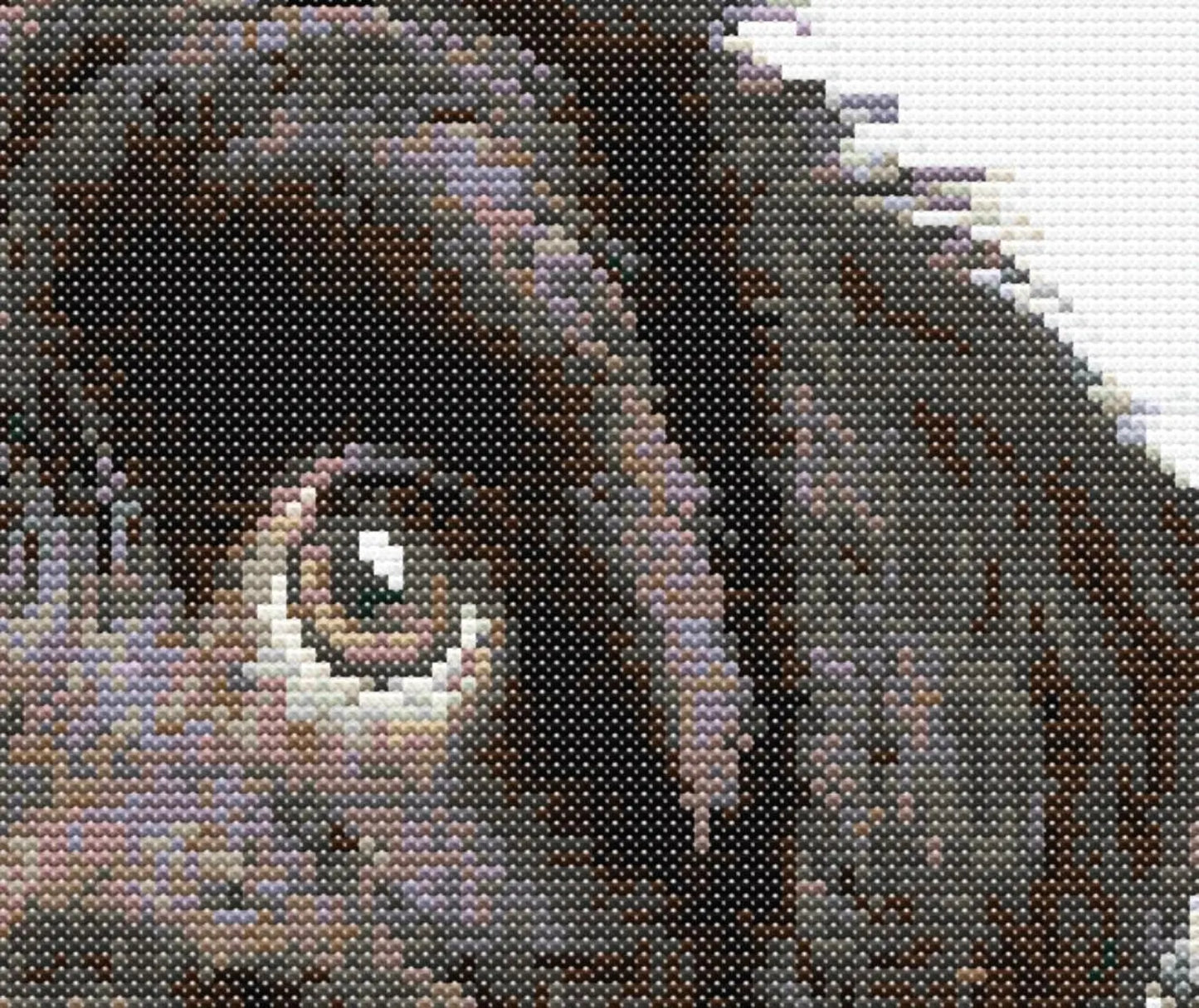 Cockerpoo B Dog Cross Stitch Pattern Sewing Embroidery DMC Wildlife Africa Australia Nursery Artwork Scandi Doggo Minimal Dog Pet Gift