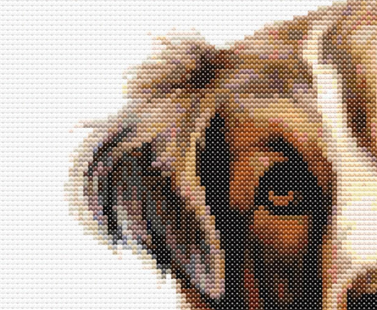 Cuddling Cat and Dog Cross Stitch Sewing Modern Embroidery Pattern Instant DMC Download Funny Snarky Cute Kitten Ying Yang Dog Puppy