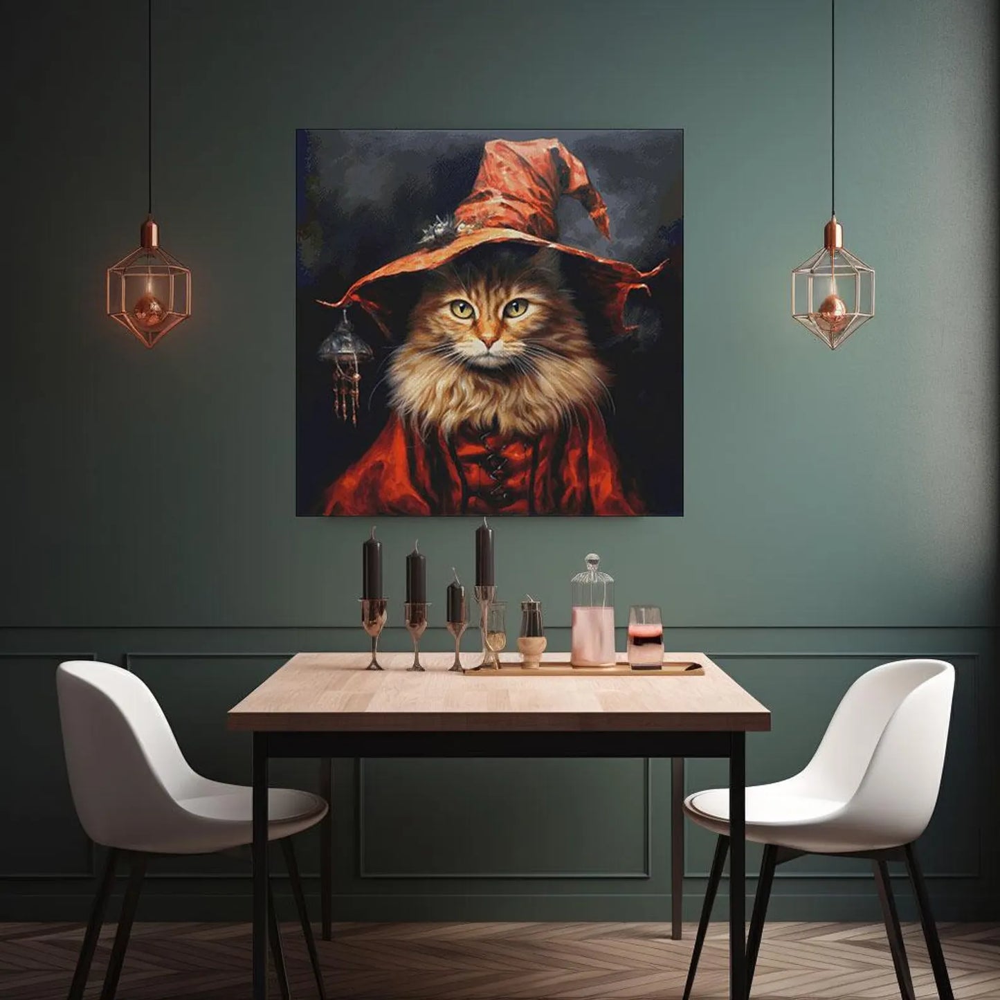 Cross Stitch Pattern PDF Stranger, cat lover gift, halloween pattern, embroidery, dmc, witchy cross stitch, instant download, wall decor
