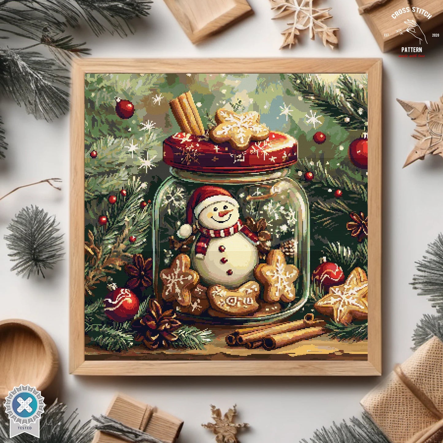 Christmas cross stitch pattern Advent calendar embroidery Snowman cross stitch Snow Globe cross stitch Christmas tree ornament Holiday decor