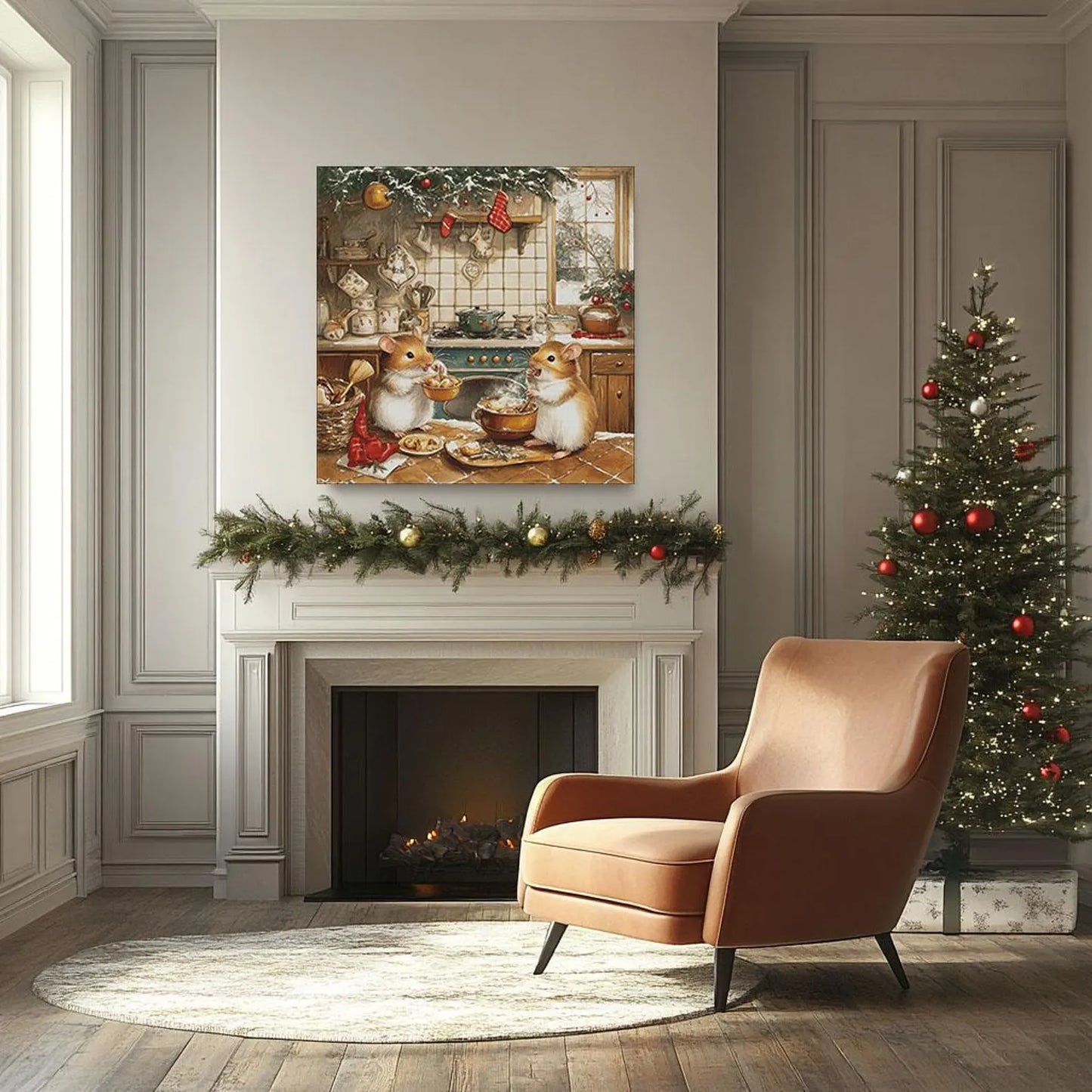 Cross Stitch Pattern PDF Hamsters in the kitchen, digital desing, dms, mouse, christmas tree, valentine cross stitch pattern, gnome cross