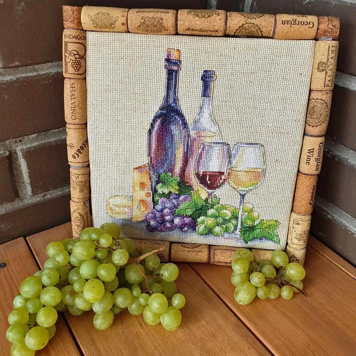 Cross Stitch Pattern "Italian Cuisine. Wine" DMC Embroidery Chart Printable PDF Instant Download