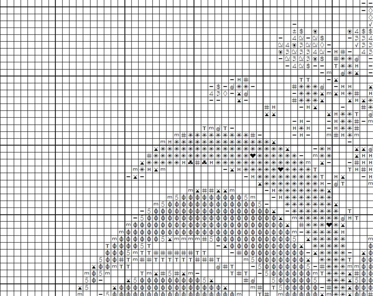 Folk Art Rooster Cross Stitch Pattern, Watercolor X Stitch Chart , Instant Download, Pdf, Animal