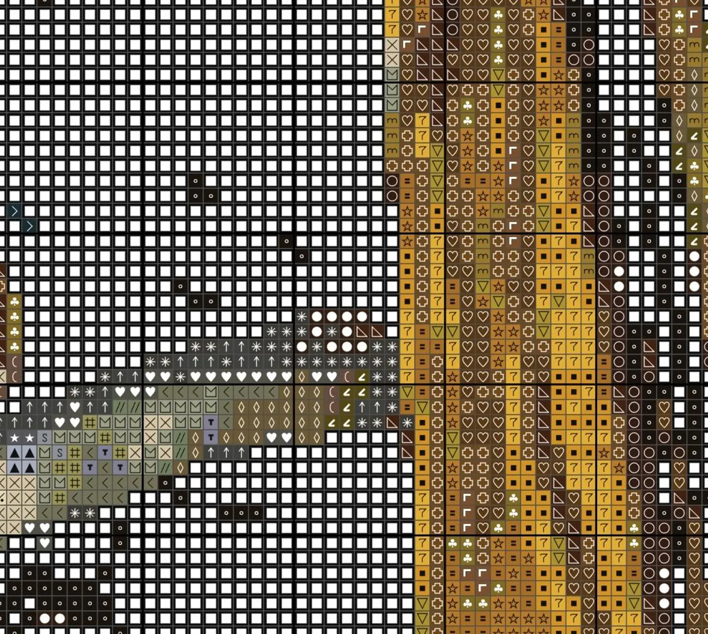 Grey Taby Cat Green Eyes With a Pearl Earring Cross Stitch Sewing Modern Embroidery Pattern DMC Cute Edvard Monk Kitten Johannes Vermeer