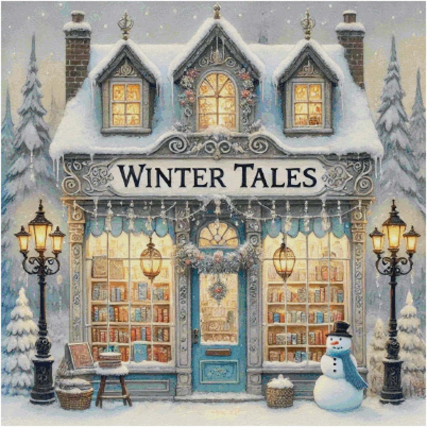 Cross Stitch Pattern Winter Tales Full Coverage