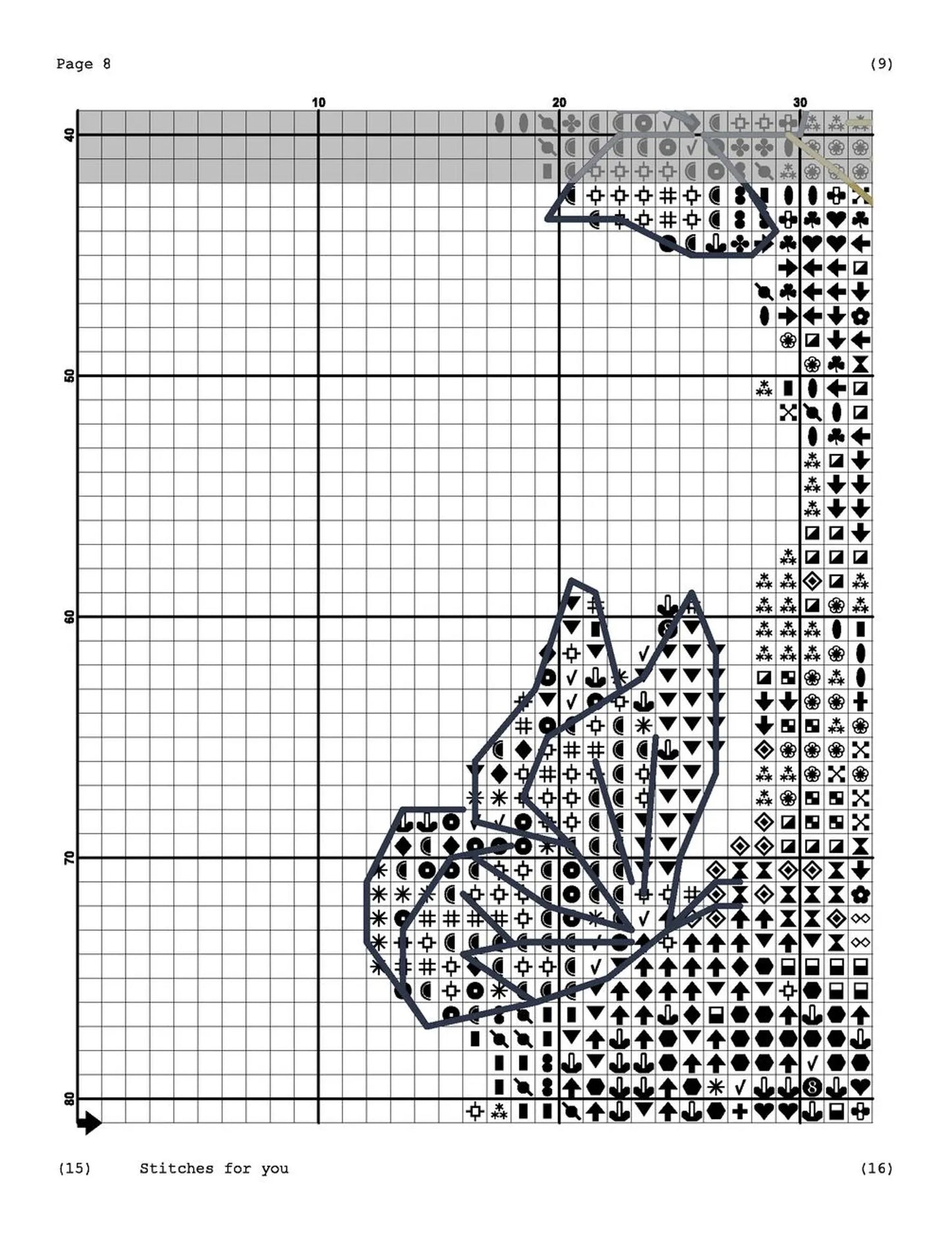 My mind Poem - Counted Cross Stitch Patterns - Printable Chart PDF Format Needlework Embroidery Crafts DIY DMC color