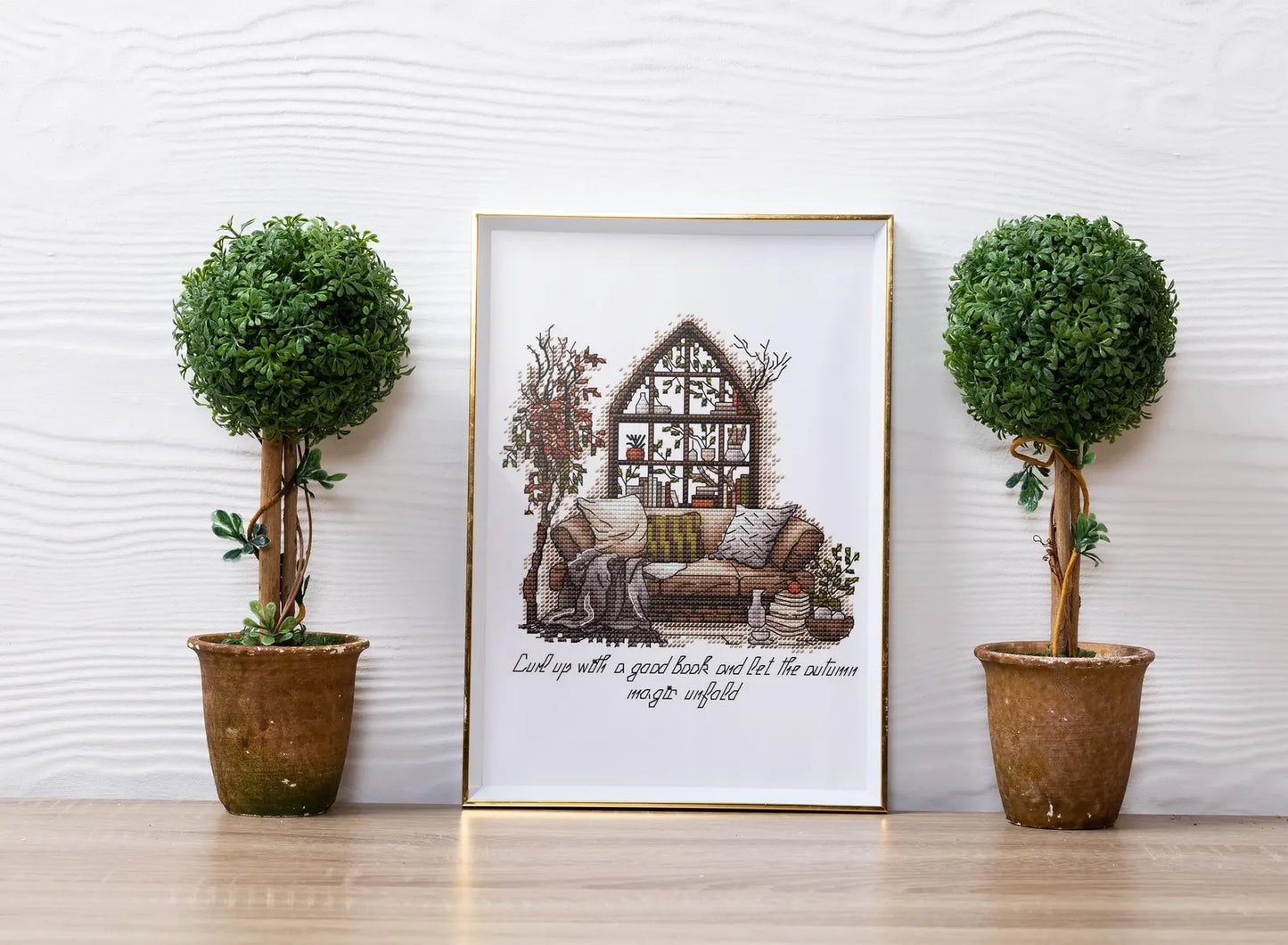 Fall Cross Stitch Pattern PDF, Autumn Embroidery, Autumn Leaves Cross Stitch, Vintage Embroidery, Autumn embroidery Counted Cross Stitch