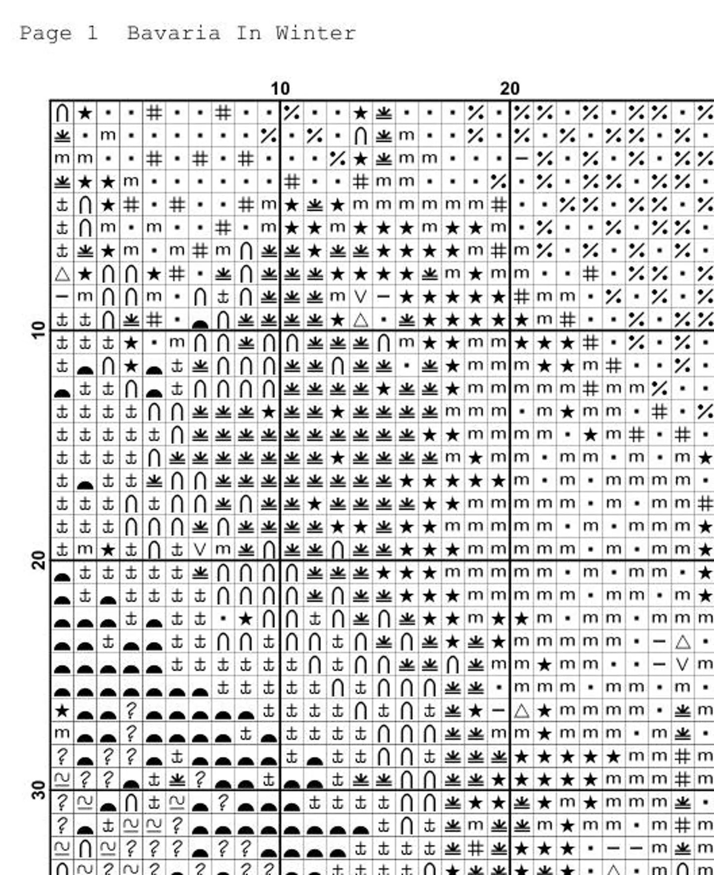 Cross Stitch Pattern,Bavaria In Winter,Old Town,X Stitch Chart,Snowy Landscape,Bavarian Village,German Village,Full Coverage,Old Town Houses