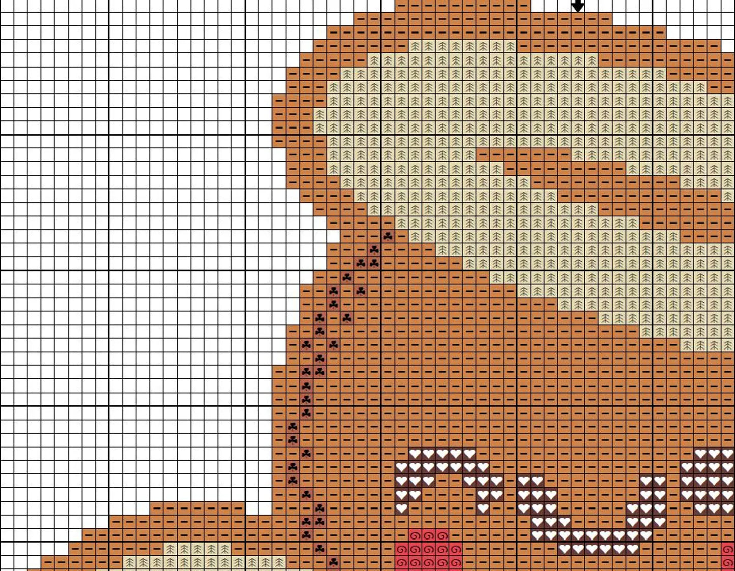 Mini Gingerbread Angel Cross Stitch Pattern , Deer X Stitch Chart ,Instant Download, Pdf , Santa, Christmas Ornament