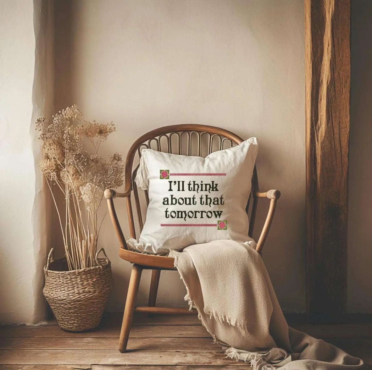Cross Stitch Pattern PDF Gone with the Wind, embroidery pattern, wall decor, small cross stitch pattern, cute cross stitch pattern, digital