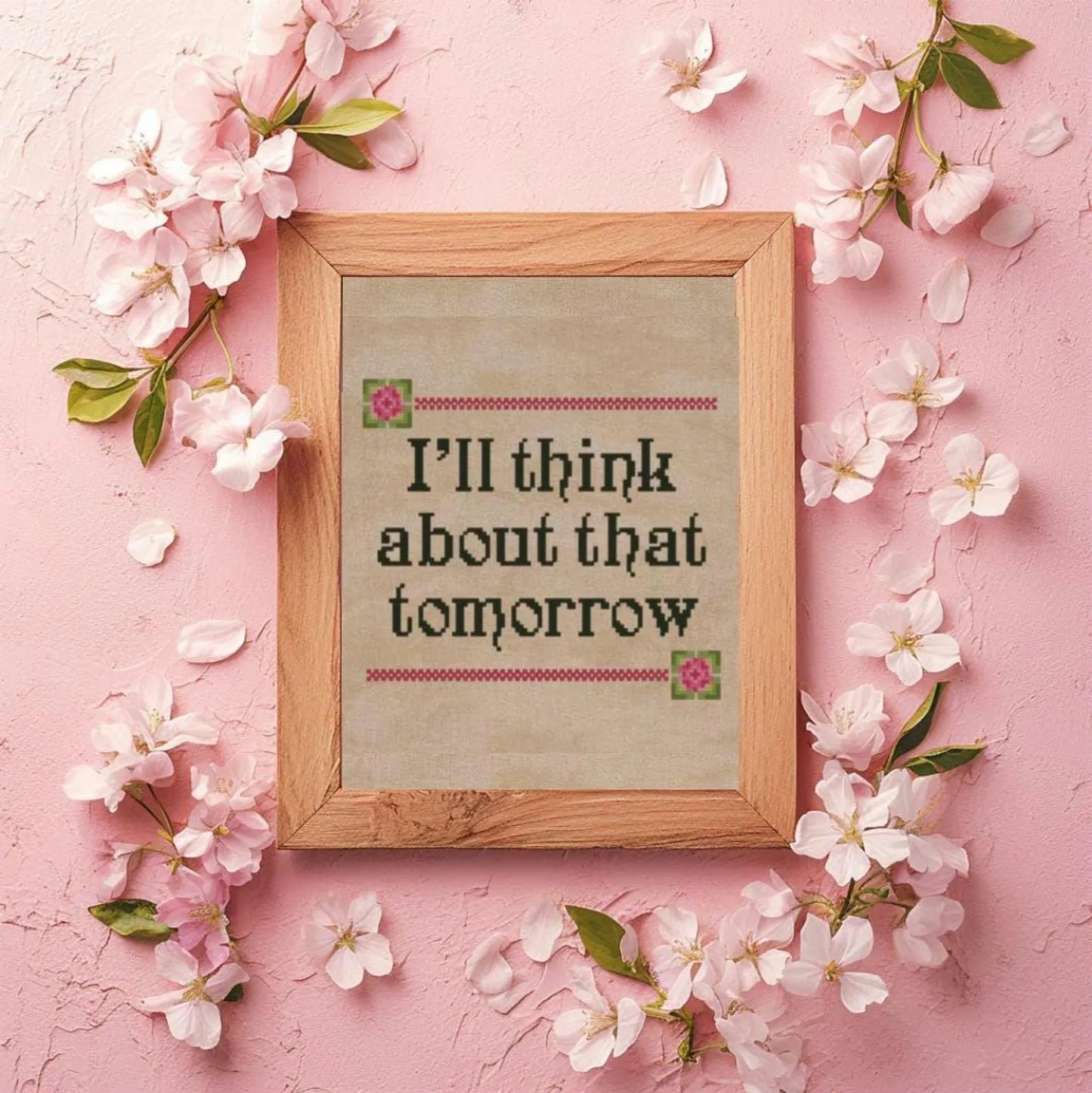 Cross Stitch Pattern PDF Gone with the Wind, embroidery pattern, wall decor, small cross stitch pattern, cute cross stitch pattern, digital