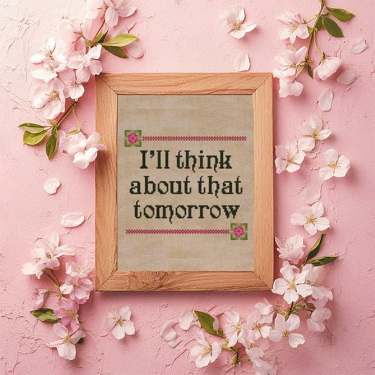 Cross Stitch Pattern PDF Gone with the Wind, embroidery pattern, wall decor, small cross stitch pattern, cute cross stitch pattern, digital