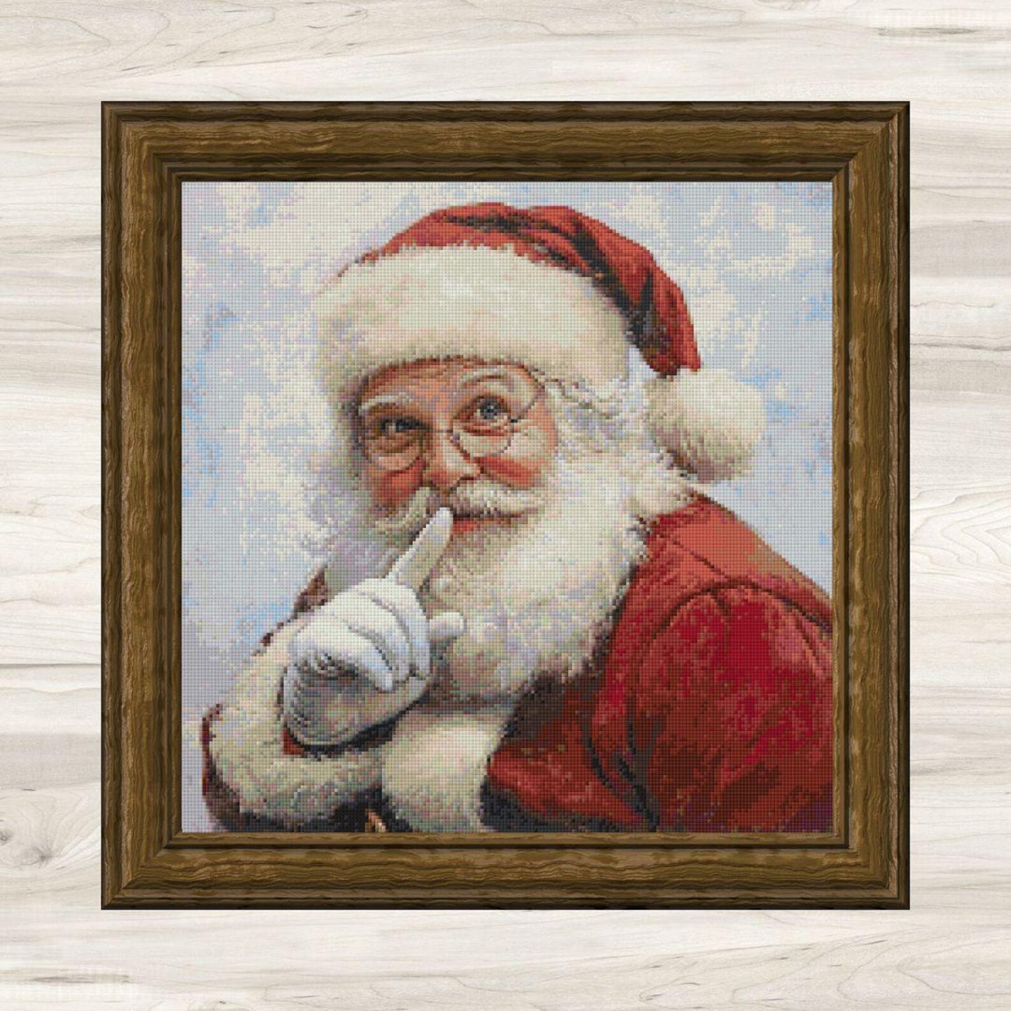 Cross Stitch Pattern: Vintage Santa Claus Motif 3 PDF Instant Download