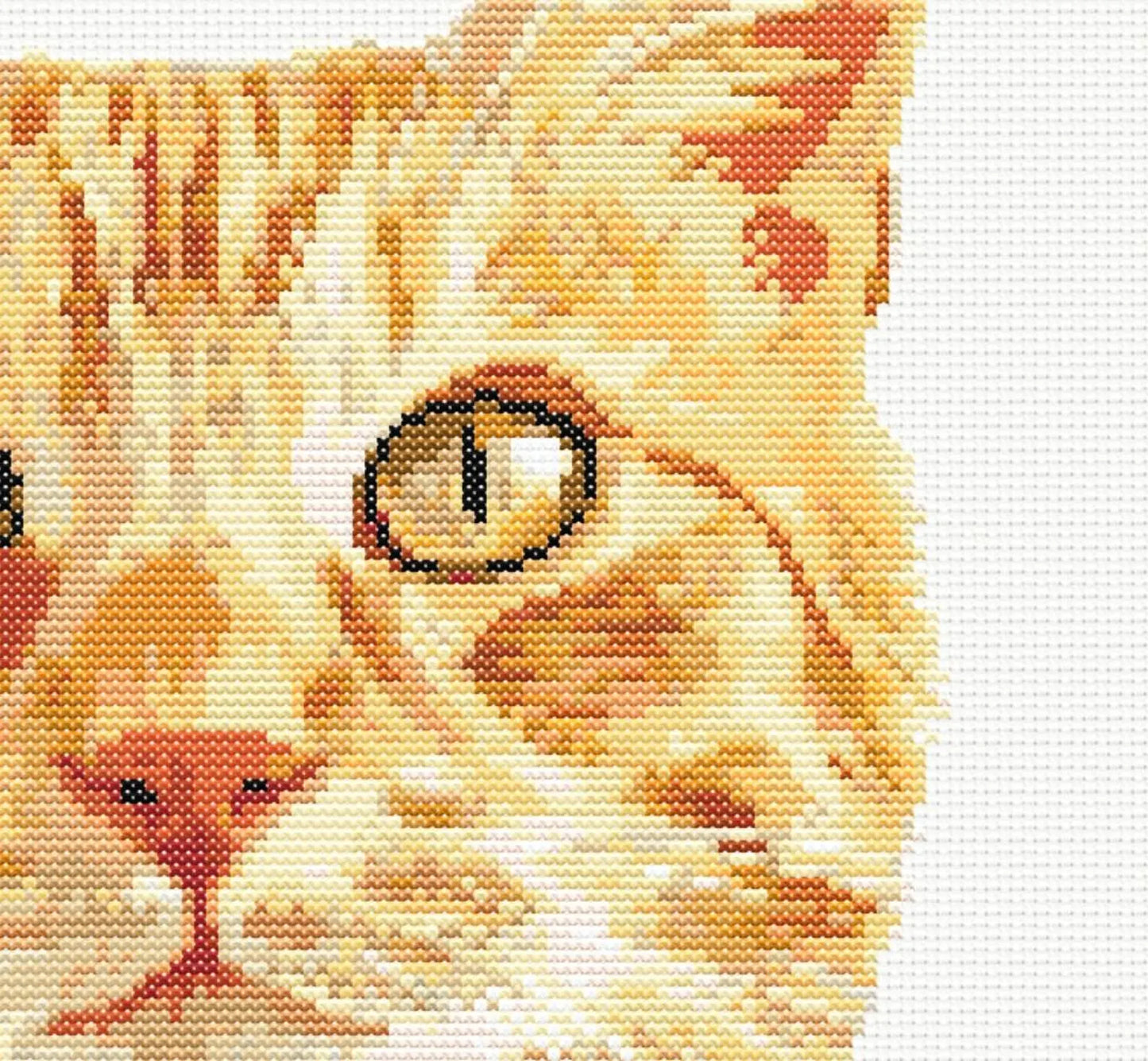 Pair of Ginger Cat Cross Stitch Pattern Sewing Embroidery DMC Animal Catlife Nursery Artwork Scandi Minimal Pet Kitty Pattern Keeper Cats