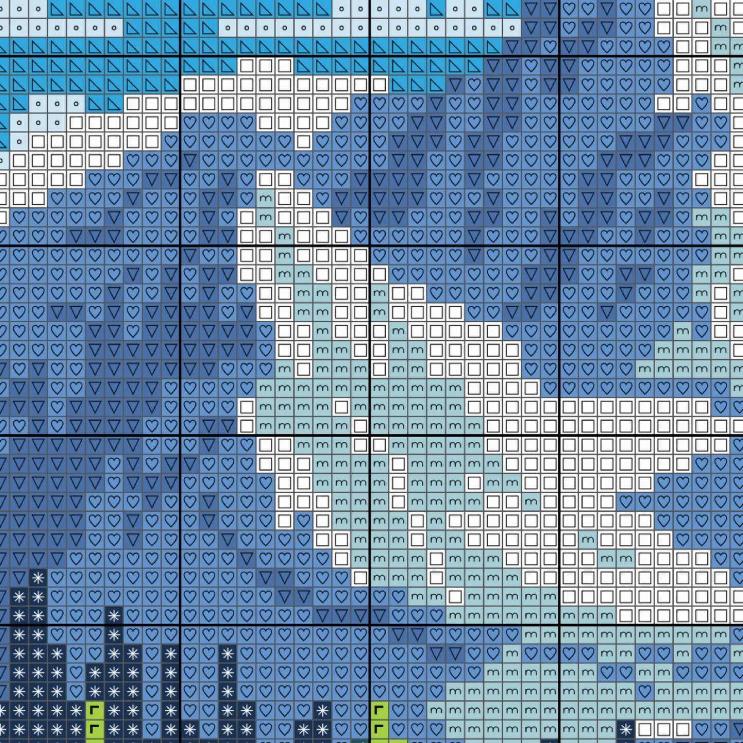 Nature cross stitch pattern with mountains, Landscape cross stitch designs, PDF file, Forest, Lake, Modern cross stitch, Mountainscape