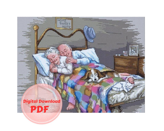 Cross Stitch Pattern - Forever -Counted Cross Stitch/Digital File/Instant Download/PDF File