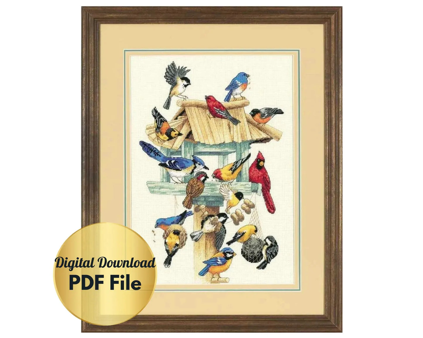 Cross Stitch Pattern - Banquet Frenzy - Counted Cross Stitch/PDF File/Instant Download