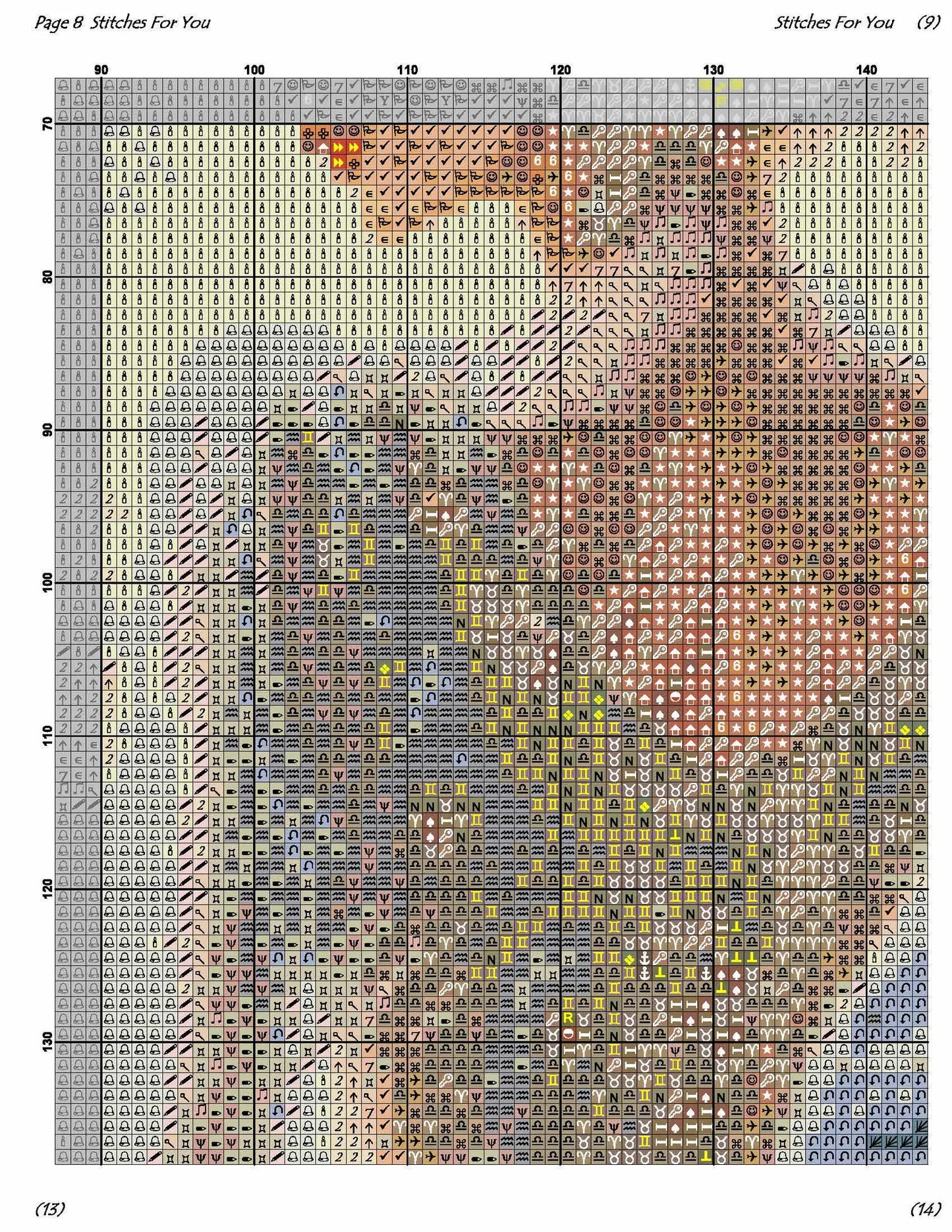 Whispers of Roses: Enchanted Bride Cross Stitch Pattern- Printable Chart PDF Format Needlework Embroidery Crafts DIY DMC color
