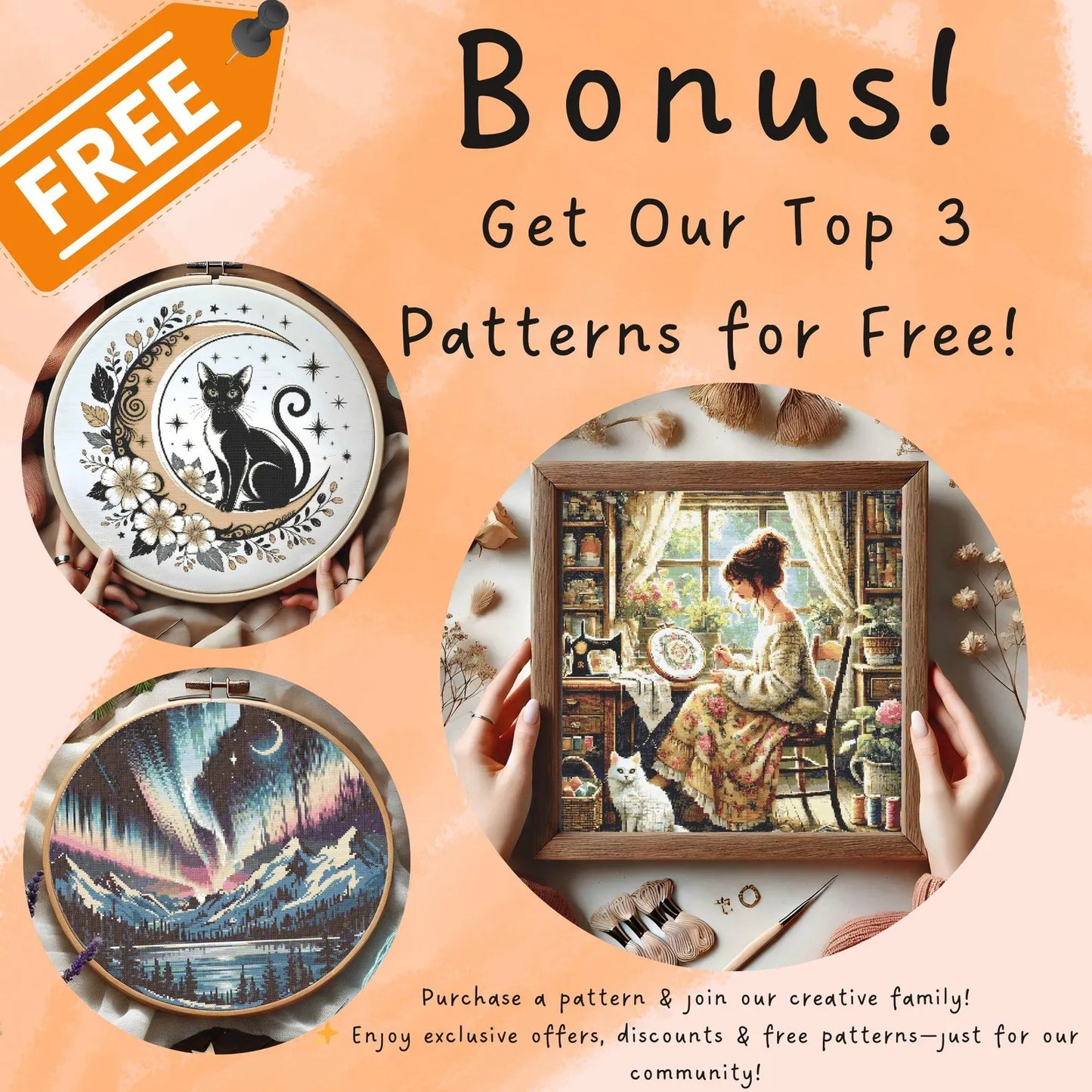 Mystical Elven Woman With Magical Fox Cross Stitch Pattern Woman With fox fantasy Garden scene celestial stitching Fantasy Embroidery PDF